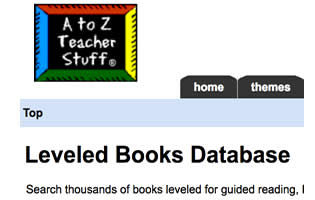 Leveled Book Database